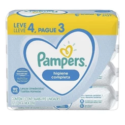 Lencos Umedecidos Pampers Higiene Completa 48 Unidades Leve 4 Pague 3