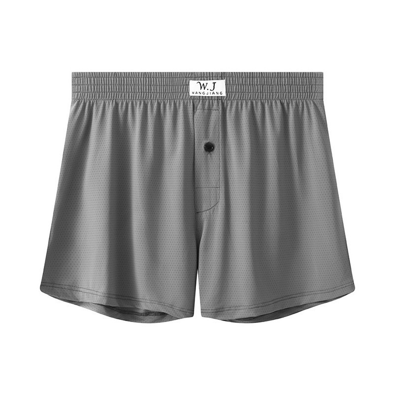 Calça Boxer Calça Seta Homens Podem Usar Roupa Interior Exterior Seda Solta Tamanho Grande Calça Caseira Calça Pijama Calça Boxer G6003-JJK