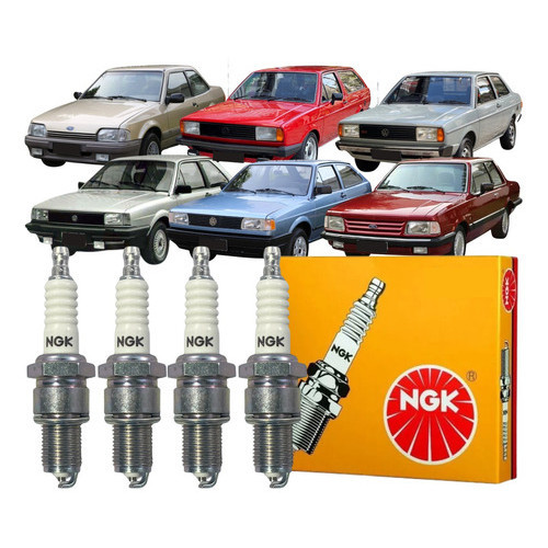 04 Vela Ignição Ngk Uno 147 Elba Escort Parati Santana Kombi
