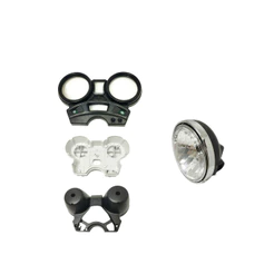 Farol Fazer 250 Aro Cromado e Carcaças Painel 2007 2008 2009 Superior Aro Metal Preto