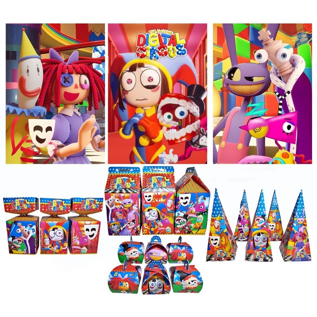 Kit 23 Itens Lembrancinhas Circus Digital Decoração Circus Digital