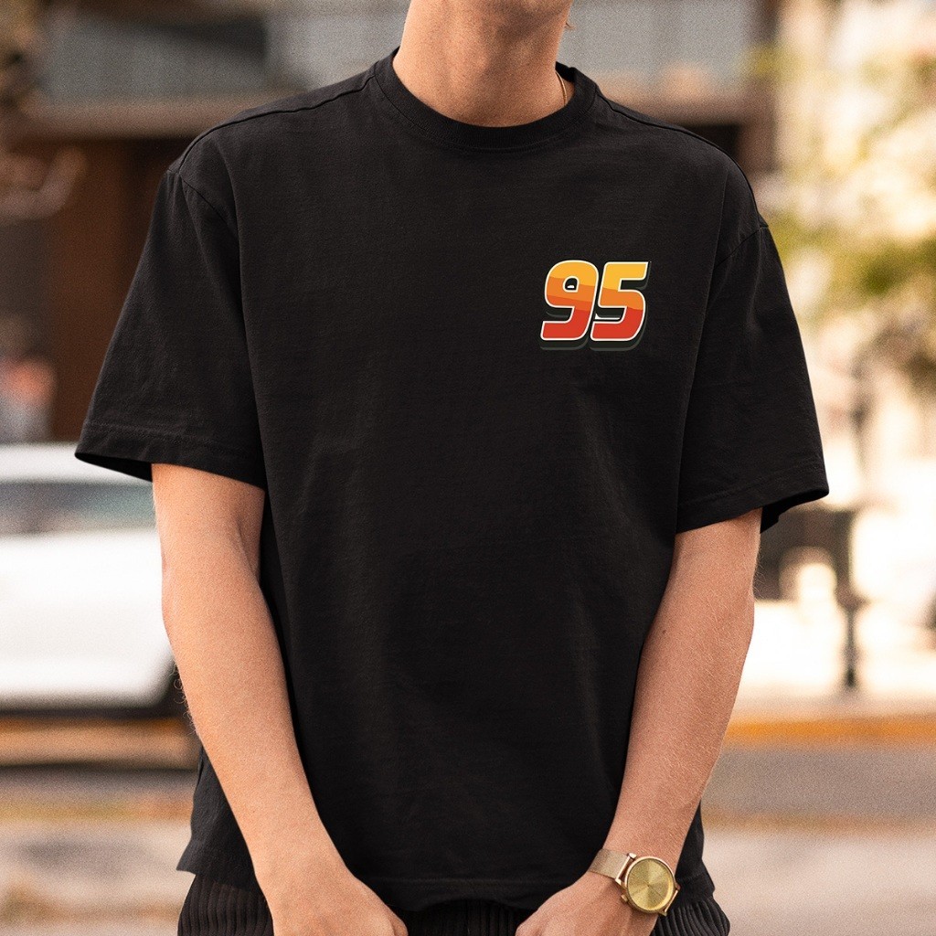 Nova Camiseta Relâmpago Mcqueen 95 Momentos clássicos 100% algodão Unissex Lançamento Modelos Novos
