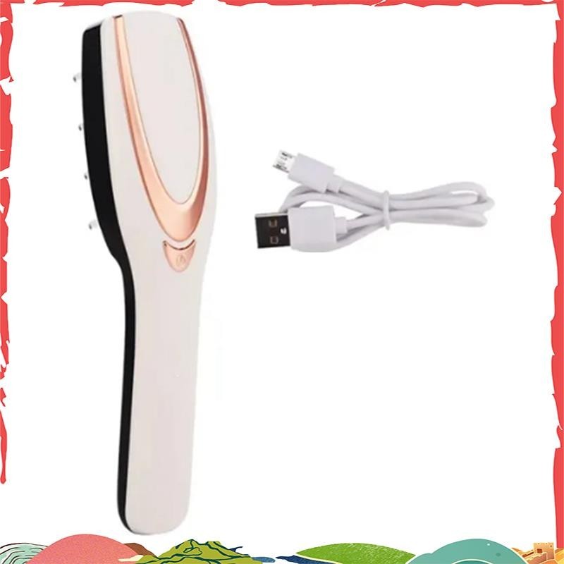 Fototerapia 3 Em 1 Pente De Massagem LED Vibratório Cabeça Escova Massajadora Recarregável Couro Cabeludo Anti-Queda Aliviar O Crescimento Do Cabelo Fácil De Usar ighaldjur1