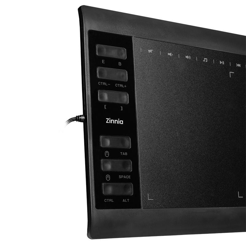 Mesa Digitalizadora Zinnia Momentum MT1060, 5080LPI, Niveis de Pressao 8192, Preto, ZNC-ZNMT1060-BL01 · foto 2