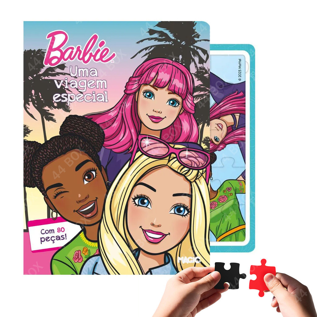 Quebra Cabeça Barbie Livro Educativo  Montessori