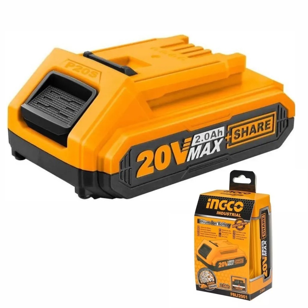 Bateria De Ferramenta Ingco Ion-litio 20v 2.0ah FBLI20011 em Oferta na Shopee