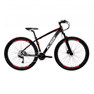 Bicicleta Aro 29 Ksw Alumínio 24 Velocidades Cambio Shimano Freios Hidraulicos Suspensão Trava K7