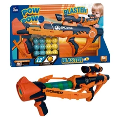 Brinquedo Lançador Pow Pow Blaster com 12 Bolinhas para Crianças a Partir de 5 Anos Fenix Brinquedos - PPL-983