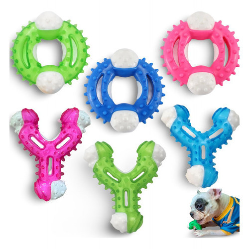 Brinquedo Pet Mordedor Nylon Resistente Osso Cães Cachorros Pequeno e Médio Porte