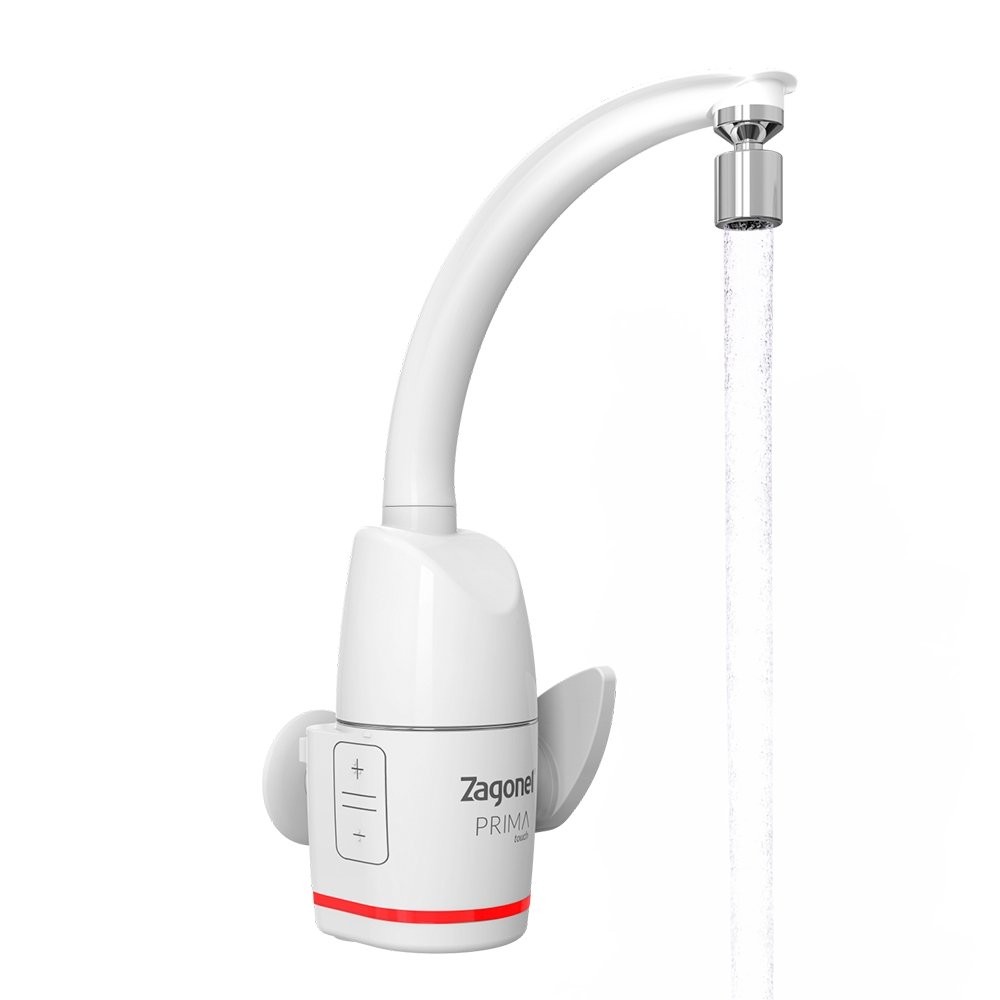 Torneira Eletrônica Zagonel Prima Touch Branco 5500W em Oferta na Shopee
