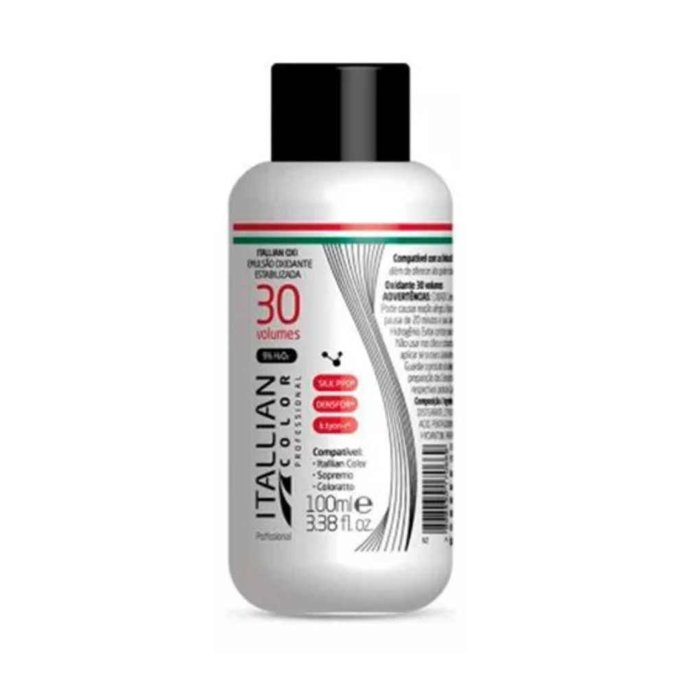 Emulsão Oxidante Estabilizada Itallian Color 100ml - Mini Ox Tom 30 VOLUMES em Oferta na Shopee