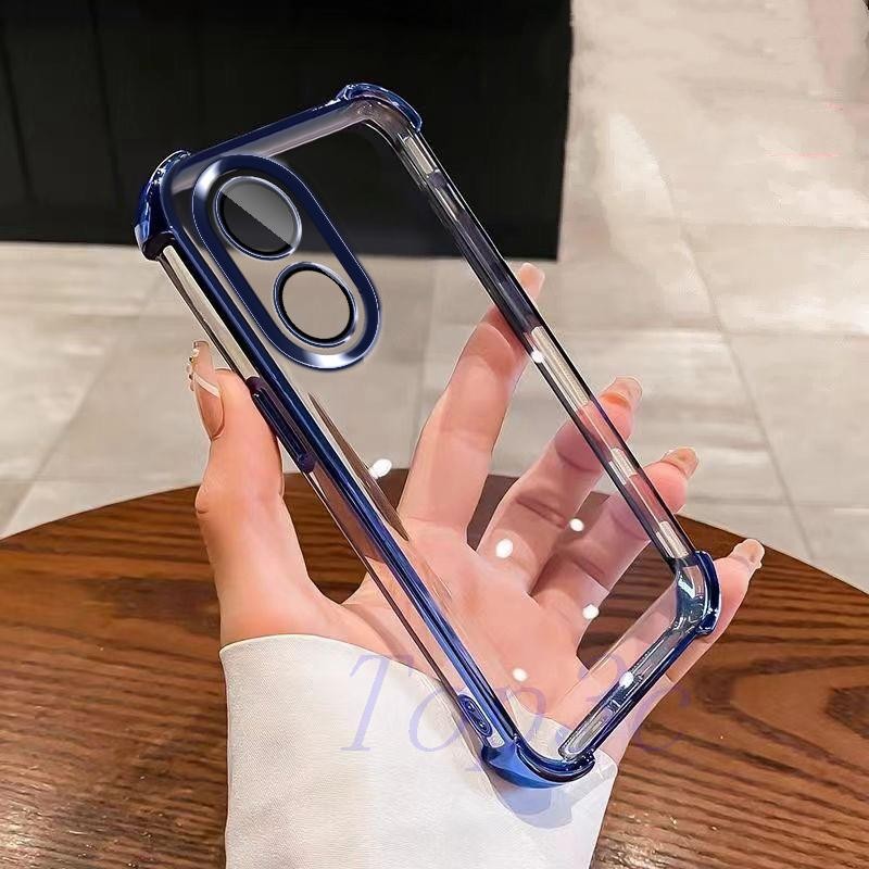 Capinha OPPO A58 4G De Telefone Transparente anti-Queda De Quatro Cantos SJDK