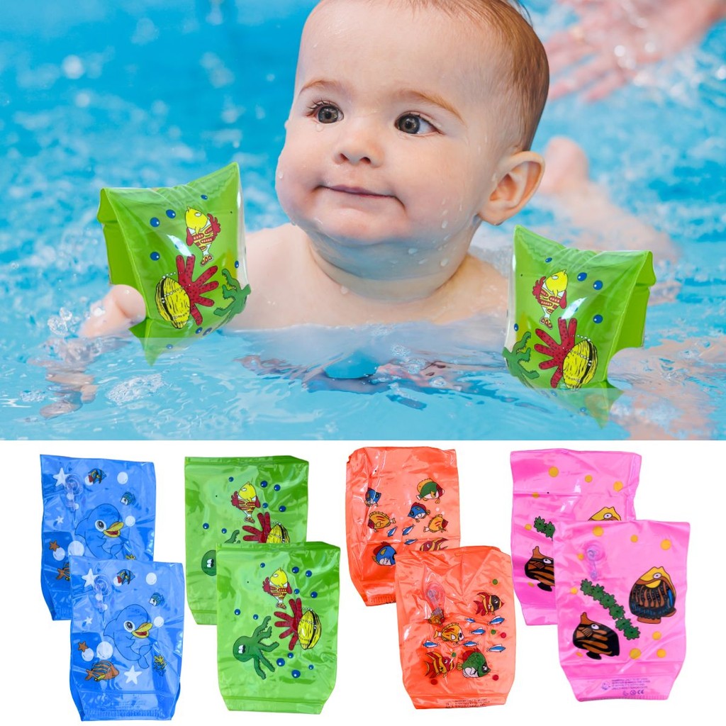 Kit 2 Boias de Braço Piscina Mar Praia p/ bebês 0 a 2 anos