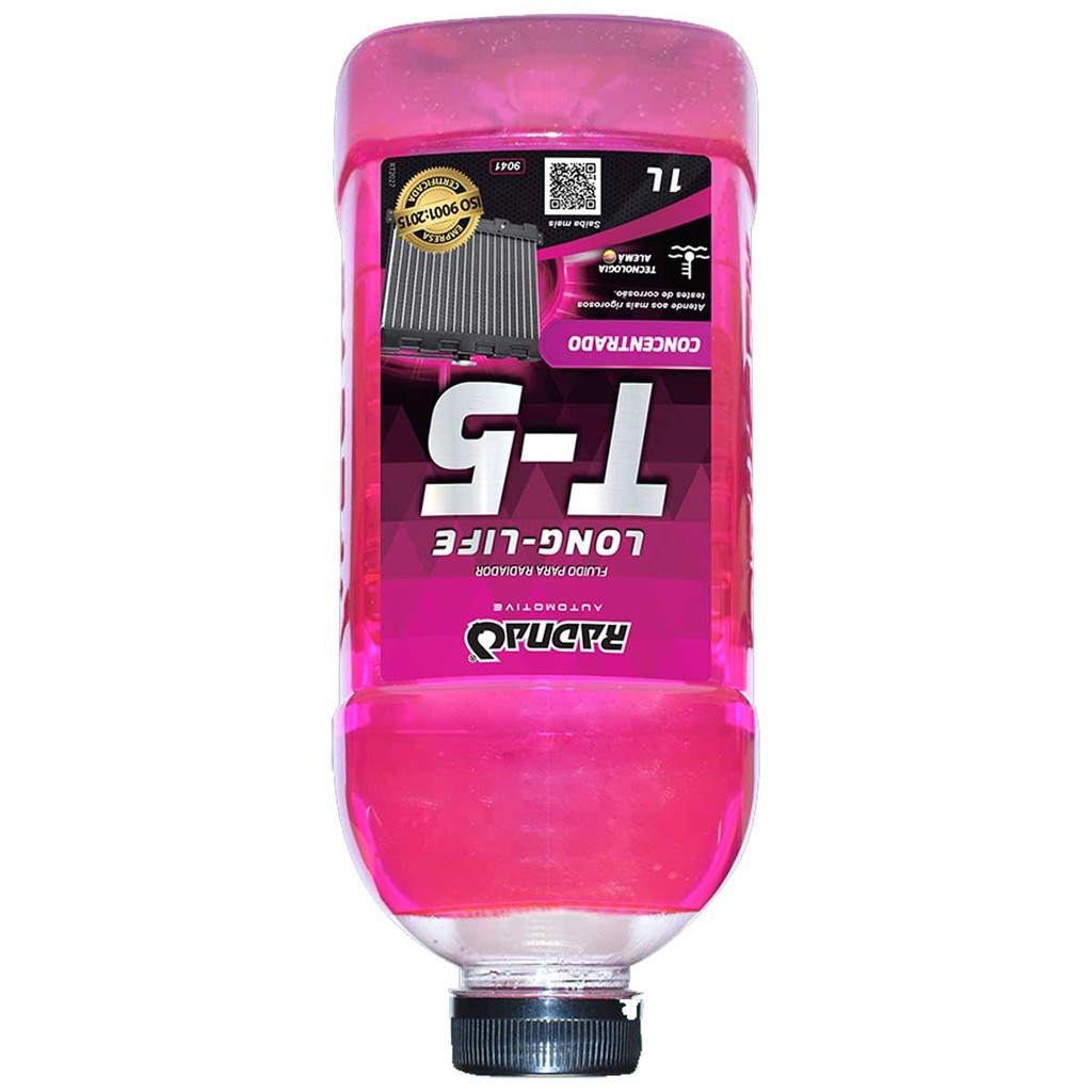 Fluido para Radiador Long Life T5 Rosa Radnaq 1L RQ9041 · foto 2