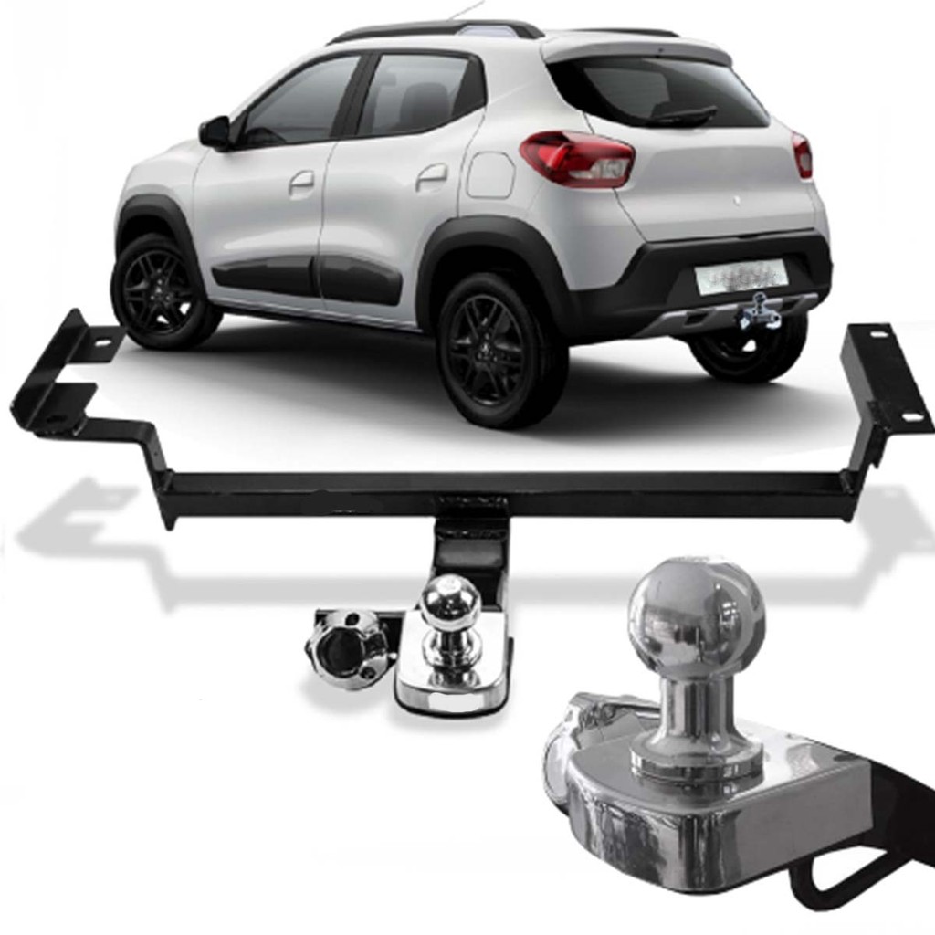 Engate Renault Kwid 2017 a 2025 Reforcel Reboque Rabicho Protetor 500KG em Oferta na Shopee