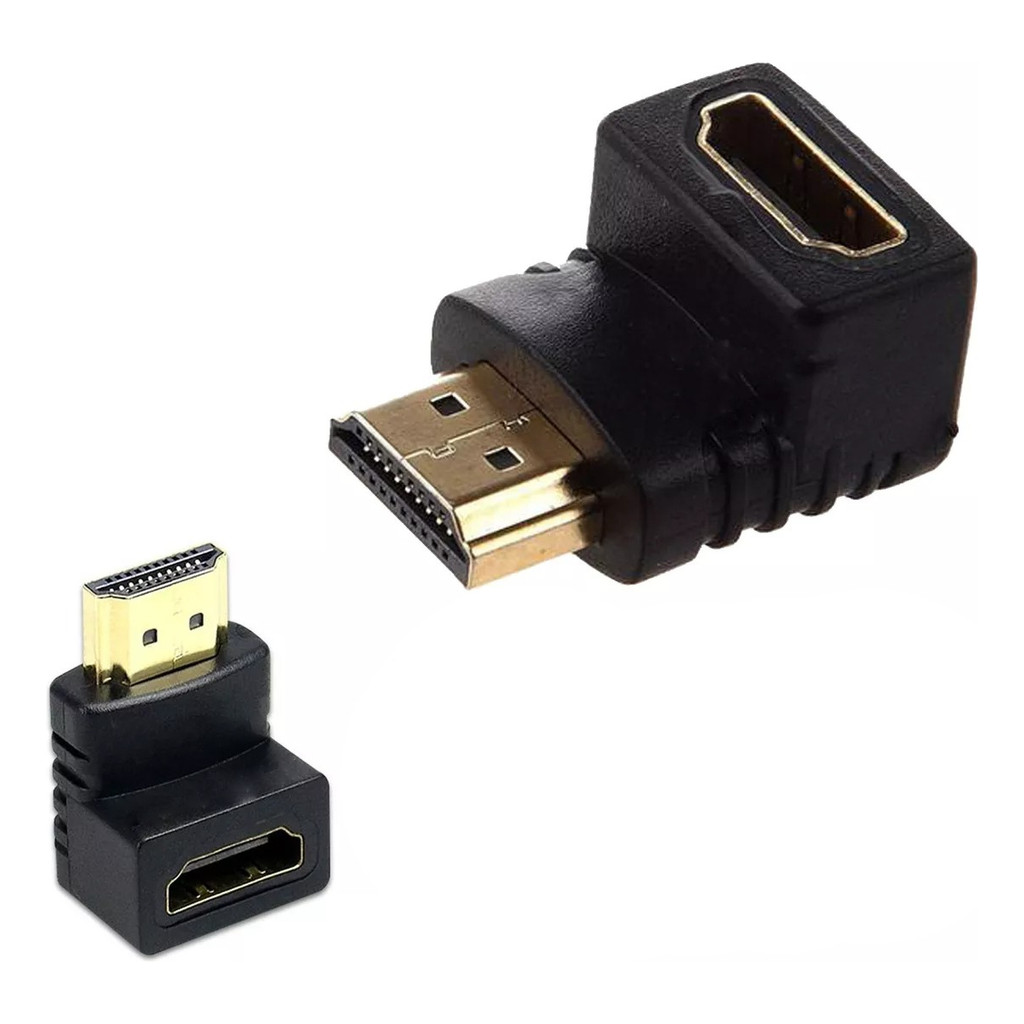 Adaptador Curva Hdmi Em L 90 Graus Macho X Femea Tv