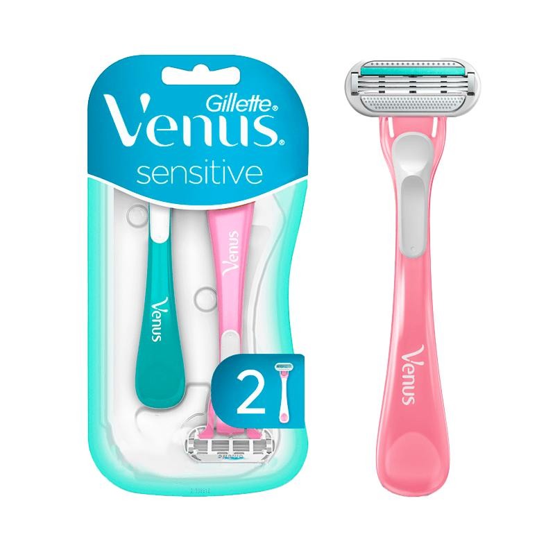 Aparelho de Depilar Gillette Venus Sensitive 2 unidades em Oferta na Shopee