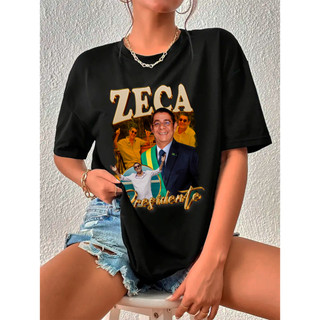Camiseta Zeca Pagodinho Presidente Preta Camisa Algodão Unissex Meme Envio Rápido - Spyke  Shop