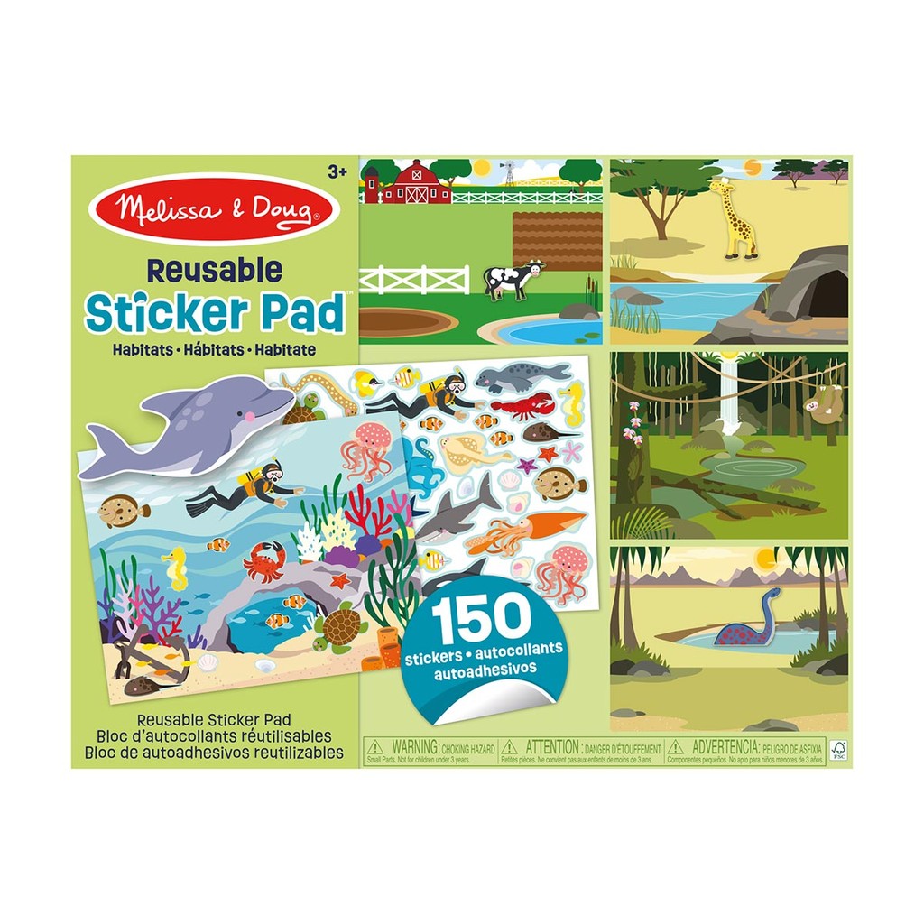 Bloco de Atividades + Adesivos Tema: Natureza-Melissa & Doug em Oferta na Shopee