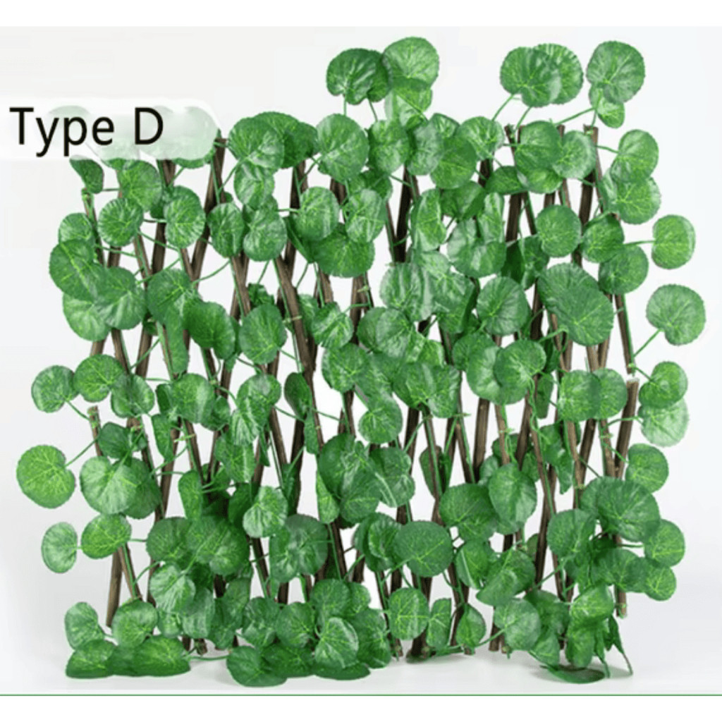 Gradil Treliça de Madeira com Folhagem 2m x 70cm – Cerca e Painel Decorativo para Jardim e Ambientes