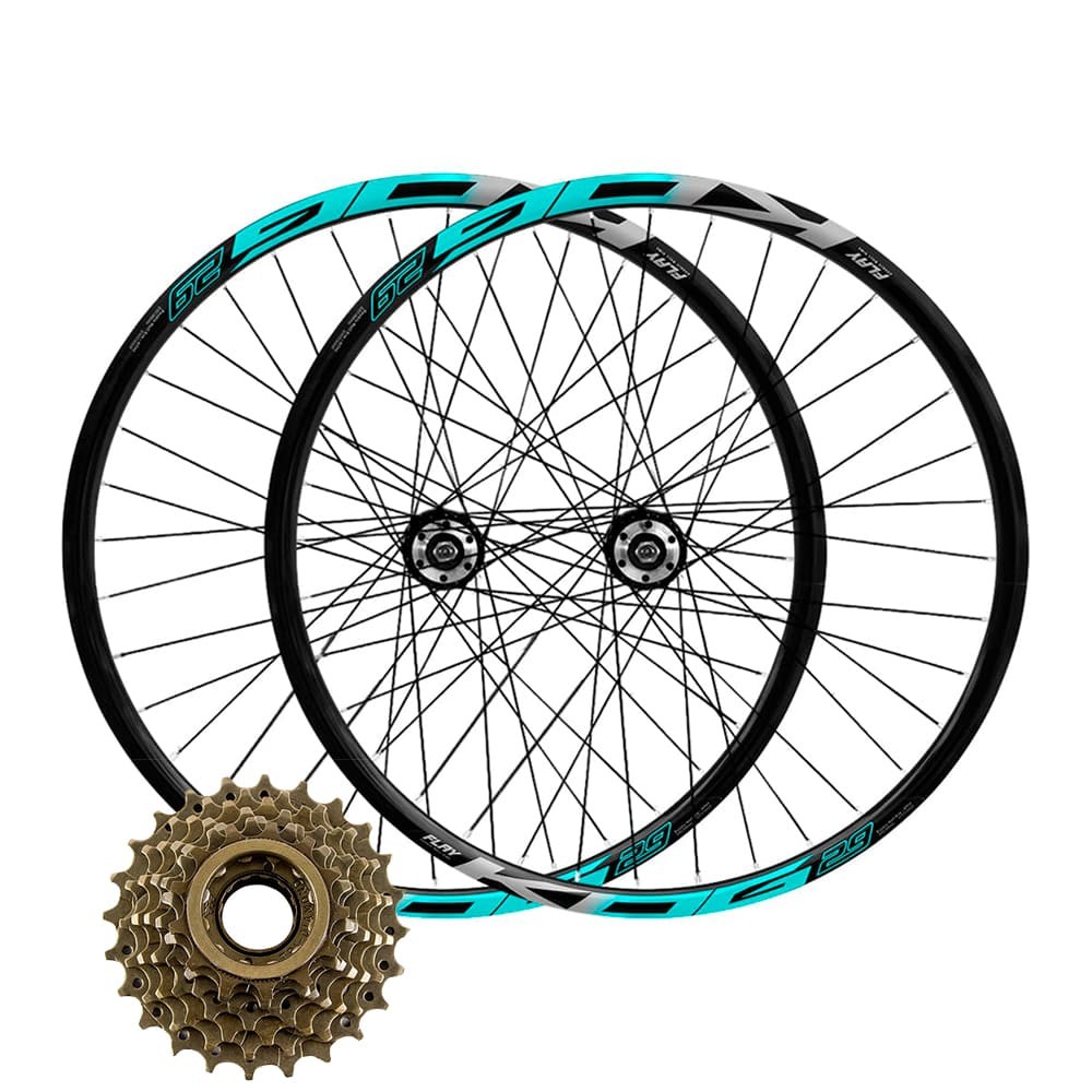 Par Roda Aro 29 KOG Rosca Freio a Disco + Catraca 7v 14-28D em Oferta na Shopee