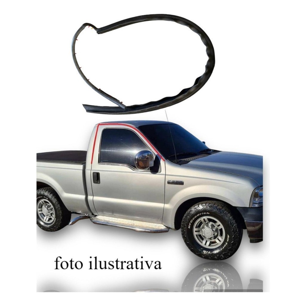 Borrachas Porta Superior Coluna Pingadeira F250 F350 (par)