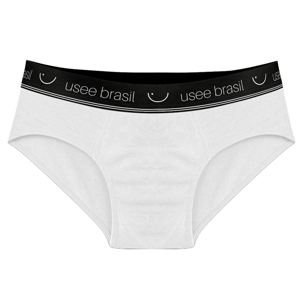 Detalhes do Kit com 10 Cuecas Tradicional Slip Adulto Original Cueca Cavada Algodão Masculina Usee Brasil