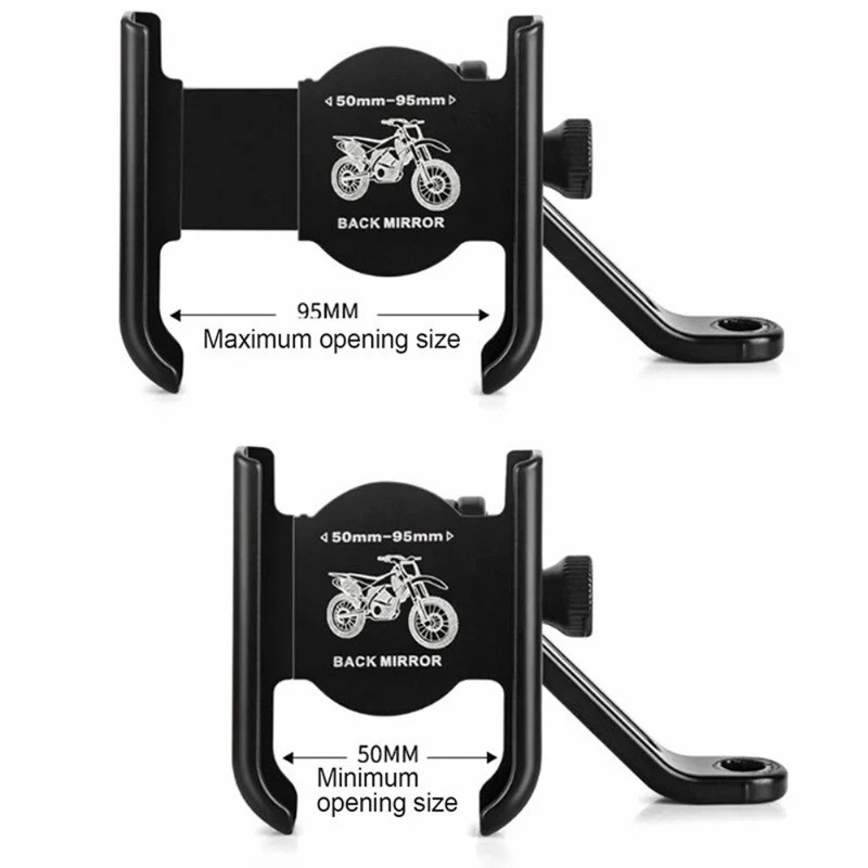 Suporte De Bicicleta De Liga De Alumínio Para Motocicleta De Telefone GPS Montagem Clip Multi-Especificação Guidão