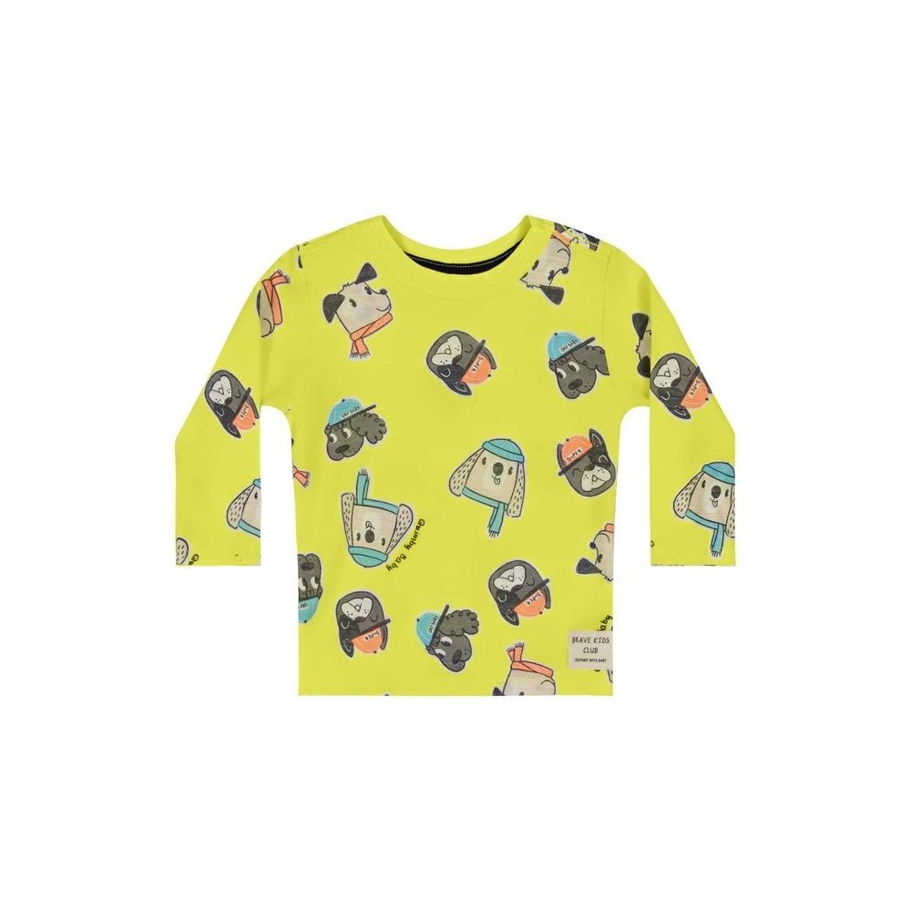 Camiseta em Meia Malha para Bebê Menino Quimby - Baby & Kids Fashion