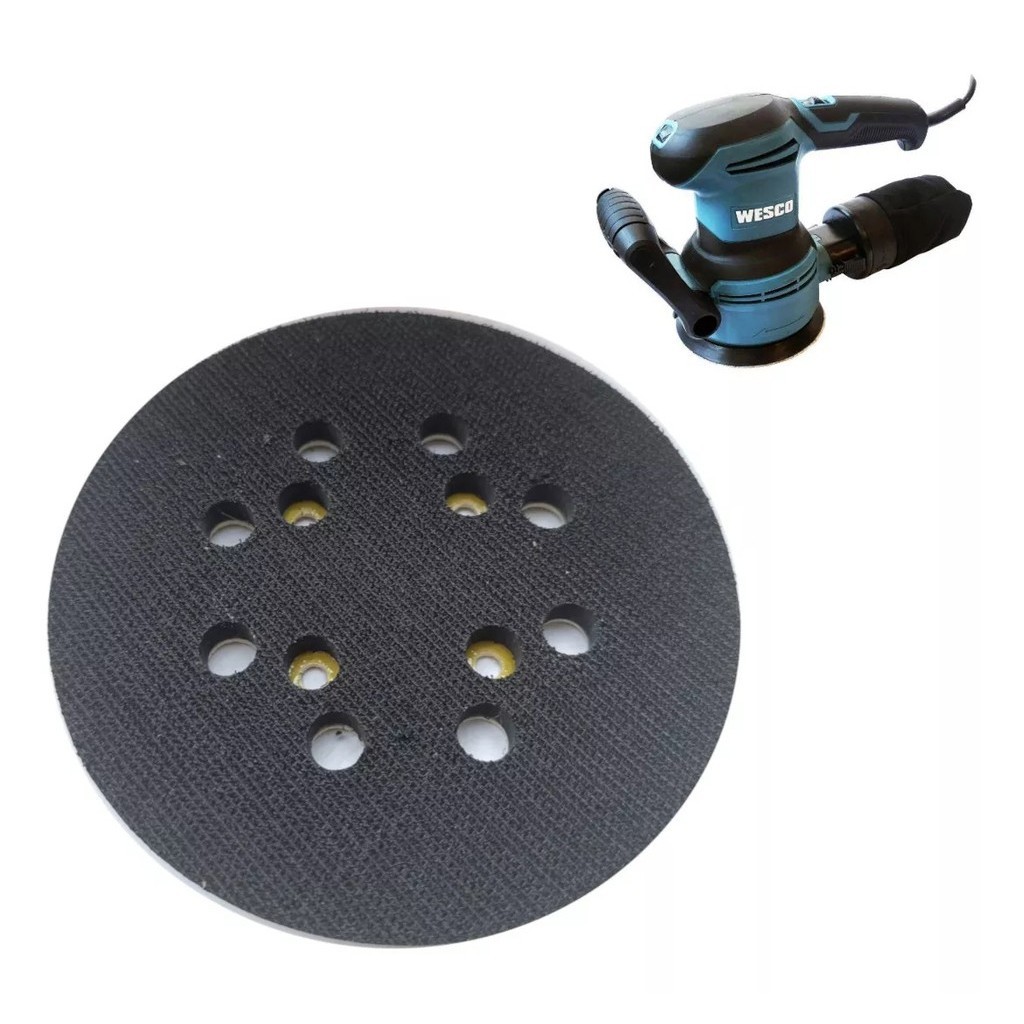 Base Almofada Borracha Disco Lixa Lixadeira Wesco Ws4265