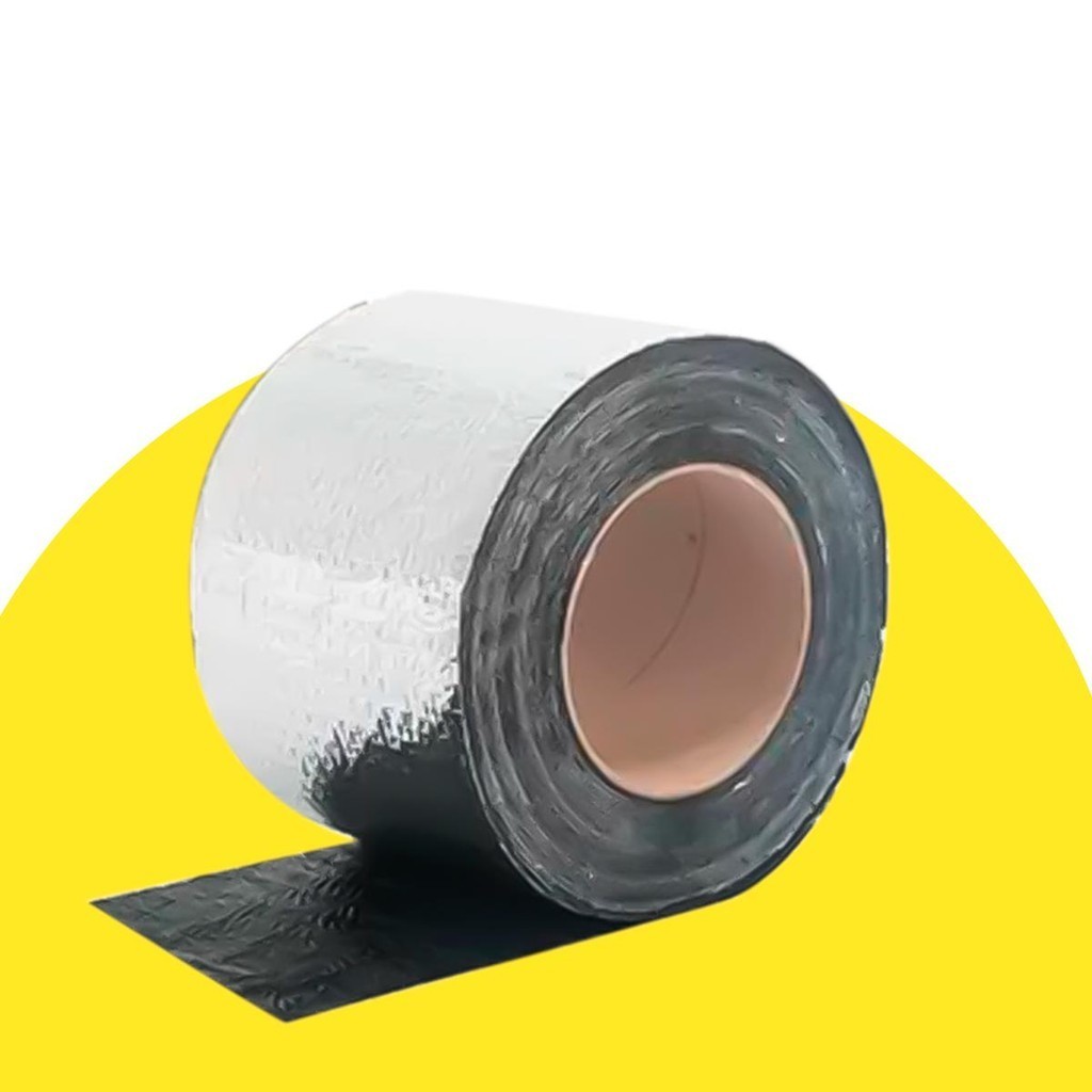 Fita Adesiva Manta Asfáltica Aluminio 5 metros Colante Vedação Alta Resistência Reparo em Oferta na Shopee