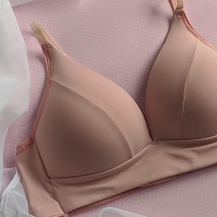 Sutiã Sem Aro Com Bojo Macio Que Não Amassa Sutian Leve Confortável Tecido Macio/Microfibra em Oferta na Shopee