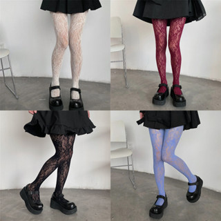 Estilo Punk Fishnet Meia-Calça Doce Menina Collants Coxa Meias Altas Lingerie De Malha Colorido Oco Para Fora Corpo em Oferta na Shopee