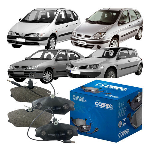 Jogo Pastilha de Freio Original Cobreq Renault Scenic Megane