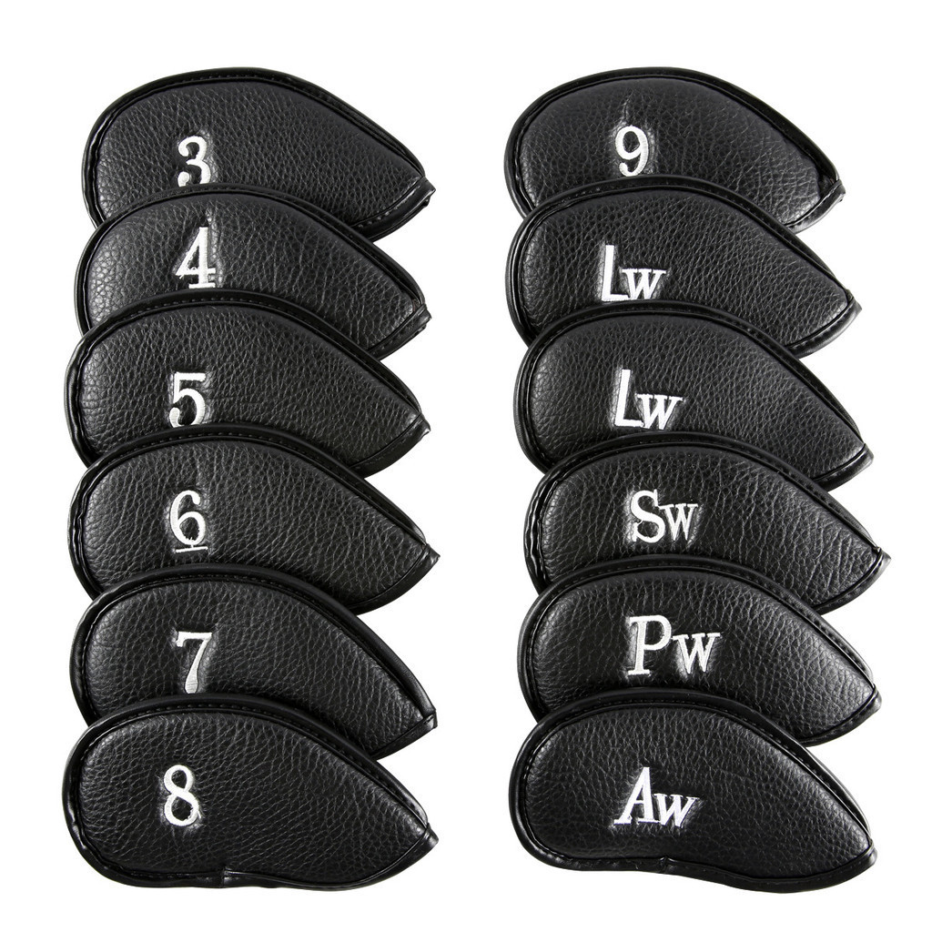 Capa de Velcro capa de ferro capa de clube bordado capa de ferro de golfe