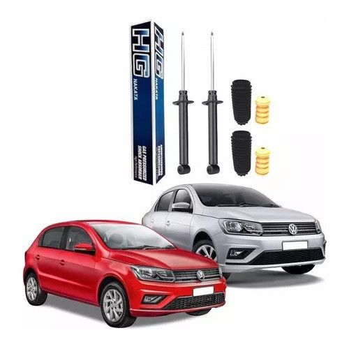 Par Amortecedor Coxim Coifa Traseira Gol G5 G6 2008 Á 2016
