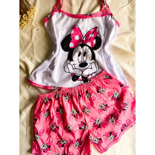 Pijama Short Doll Virginia Personagens Alça Malha Verão Blusa Short Estampado em Oferta na Shopee