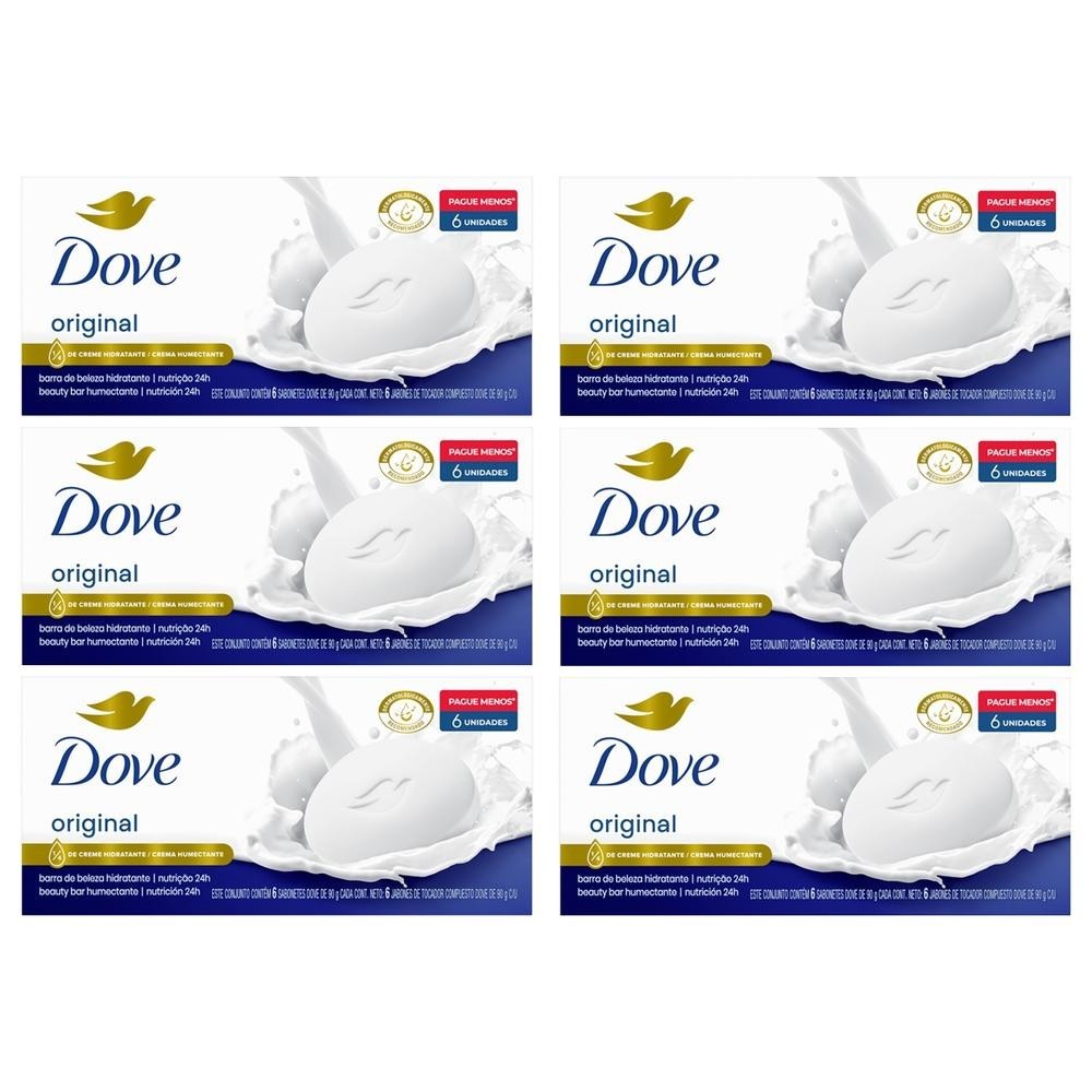 Kit 6 Packs Sabonete Dove Original 6 unidades em Oferta na Shopee