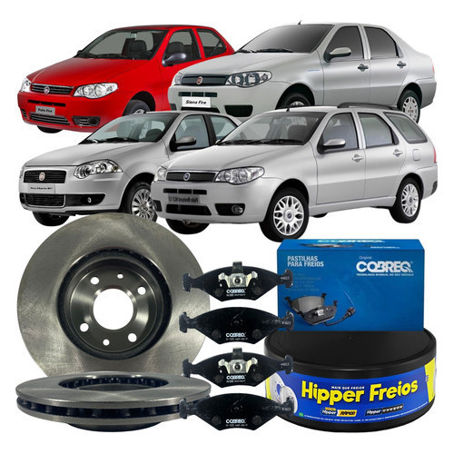 Kit Disco Freio Dianteiro Pastilha Palio Week 2010 Á 2016 em Oferta na Shopee