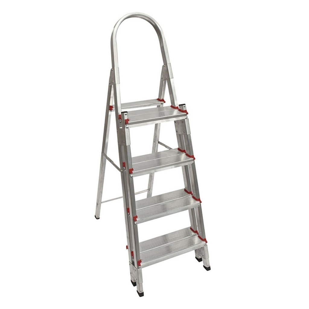 Escada Alumínio 4 Degraus Dupla Art Factory 87 em Oferta na Shopee