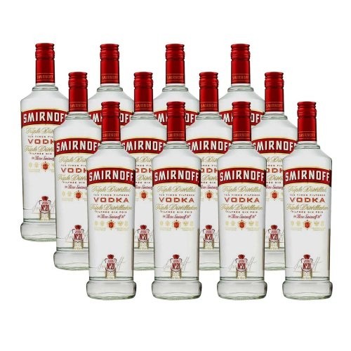 Vodka 998ml Caixa com 12 unidades Smirnoff em Oferta na Shopee