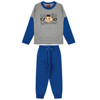 Conjunto Masculino Infantil Cascão Charmoso - Turma da Mônica em Oferta na Shopee