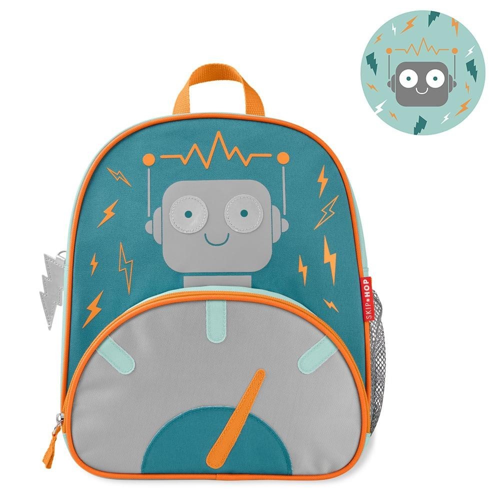Mochila Infantil Spark Style Robô Skip Hop em Oferta na Shopee