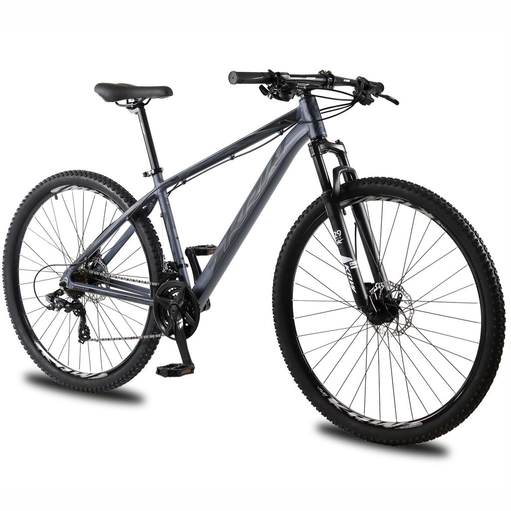 Bicicleta aro 29 KRW Alumínio 24 Vel Marchas Freio Hidráulico Suspensão dianteira Mountain Bike KR3 em Oferta na Shopee