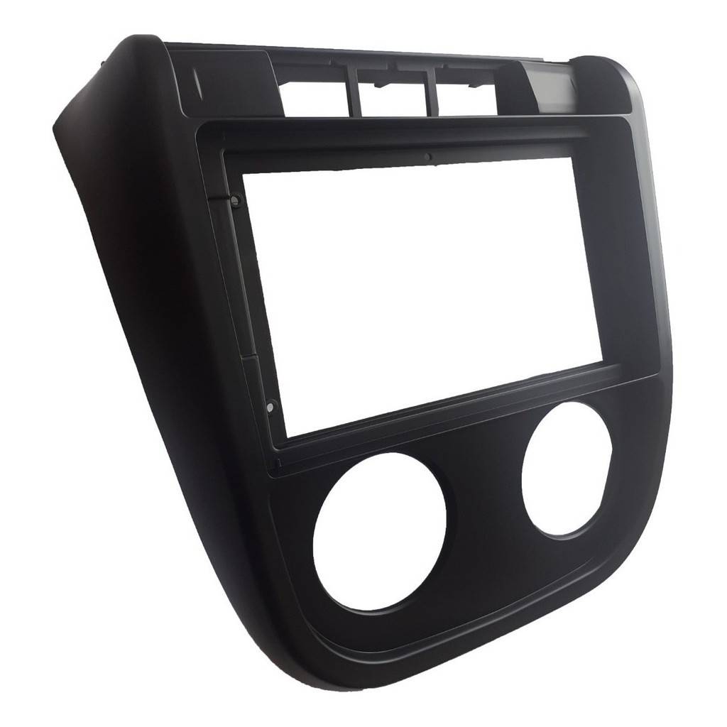 Moldura Multimídia 9  VW Fox e Crossfox 03/09 G1 C/ Adap. 7  Padrão Chi/Jap. Preta - Fiamon(5945) em Oferta na Shopee