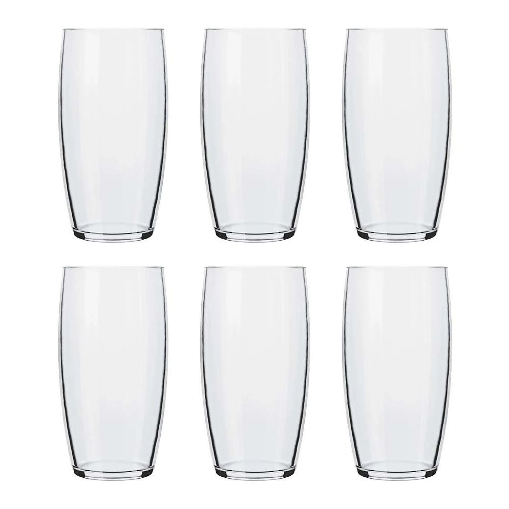 Jogo de Copos Nadir Oca Long Drink de Vidro Liso com 6 Peças 300ml