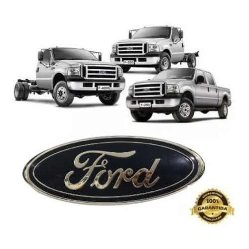 Emblema Logo Grade Dianteira F250 F350 F4000 2007 Até 2016