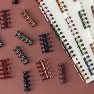 Colorido 5 Furos Plástico Segmentado Clip Book File Criativo em Oferta na Shopee