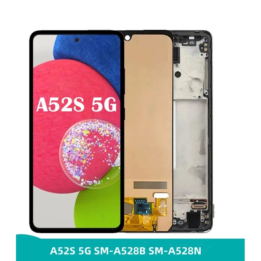 6.5" Super Oled A52S 5G/A52 4G/A52 5G Display Compativel A525 A526 A528 SM-A528F Incell&Oled Frontal Tela Com Aro Nova