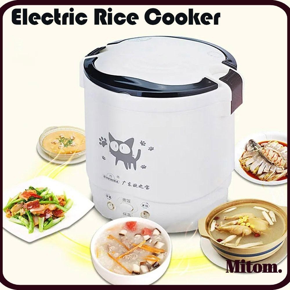 Panela De Arroz Elétrico MITOM , 12V 24V 220V Cozimento | Panelas MultiCooker , Portáteis Para Caminhão De Carro Sopa De Porridge Pot Cooking Rice Cookers Household